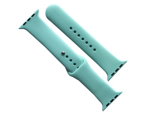 Ремінець для Apple Watch Silicone 42/44/45/46/49 2в1 (60) Light cyan mag-2000001608807141699