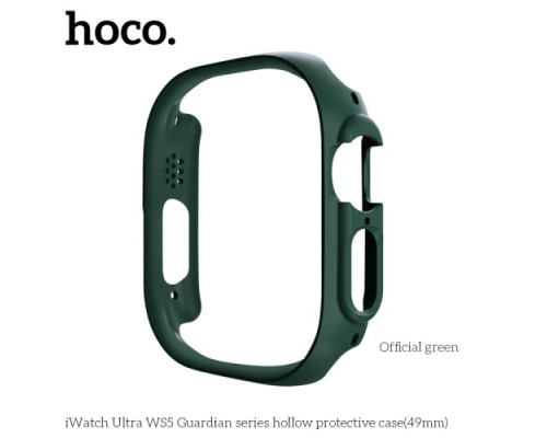 Бампер для Apple Watch HOCO iWatch Ultra WS5 Guardian hollow protective case(49mm) Official Green mag-693147478977839777