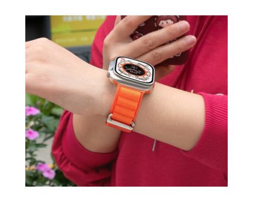 Ремінець Apple Watch HOCO iWatch WA20 Climbing Alpine Loop nylon strap 42-49mm StarlightOrange mag-693147479826835109