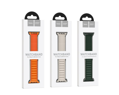 Ремінець Apple Watch HOCO iWatch WA20 Climbing Alpine Loop nylon strap 42-49mm StarlightOrange mag-693147479826835109