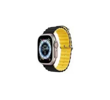 Ремінець для годинника Apple Watch Ocean two-tone 42/44/45/49mm 27.Black-Yellow