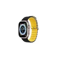 Ремінець для годинника Apple Watch Ocean two-tone 42/44/45/49mm 27.Black-Yellow