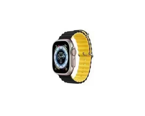 Ремінець для годинника Apple Watch Ocean two-tone 42/44/45/49mm 27.Black-Yellow