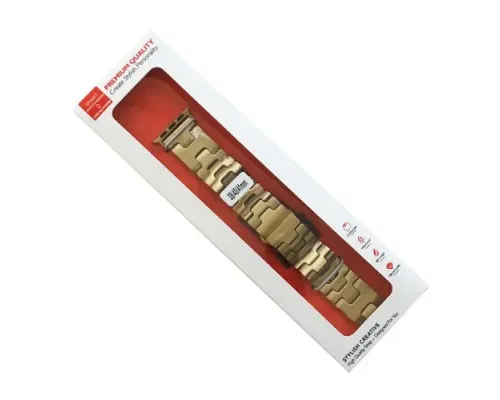 Ремінець для Apple Watch HERMES METAL BAND 42/44/45/46/49 Gold mag-2000001583203152659