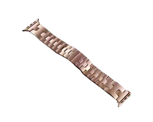 Ремінець для Apple Watch HERMES METAL BAND 42/44/45/46/49 Rose gold mag-200000158321060322