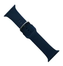Ремінець для Apple Watch SILICONE METAL CLAPS 38/40/41mm Midnight blue mag-2000001647172147157