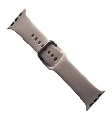 Ремінець для Apple Watch SILICONE METAL CLAPS 42/44/45/46/49mm Pink sand mag-2000001647271147167