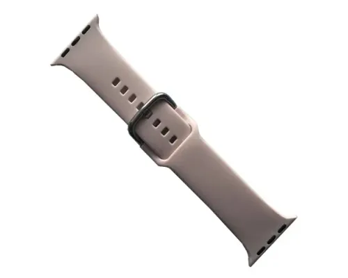 Ремінець для Apple Watch SILICONE METAL CLAPS 42/44/45/46/49mm Pink sand mag-2000001647271147167