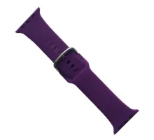 Ремінець для Apple Watch SILICONE METAL CLAPS 42/44/45/46/49mm Purple mag-2000001647370147177