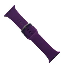 Ремінець для Apple Watch SILICONE METAL CLAPS 42/44/45/46/49mm Purple mag-2000001647370147177