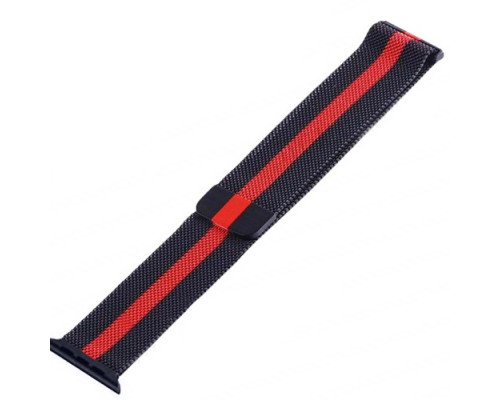 Ремінець для Apple Watch Milanese Loop BOX 38/40 Black-red mag-200000147472334569