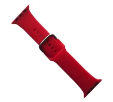 Ремінець для Apple Watch SILICONE METAL CLAPS 42/44/45/46/49mm Red mag-2000001647288147168