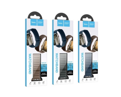 Ремінець Apple Watch HOCO iWatch WA24 Original series magnetic chain strap for iWatch 42-44mm blue mag-6942007617338137311