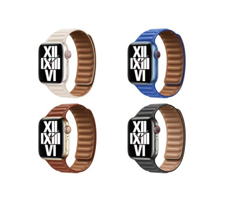 Ремінець Apple Watch HOCO iWatch WA24 Original series magnetic chain strap for iWatch 42-44mm blue mag-6942007617338137311