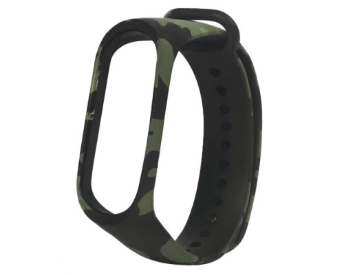 Ремінець для Xiaomi Mi Band 3/4 Camouflage Black-green 1 mag-200000100624542114
