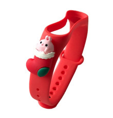 Ремінець для Xiaomi Mi Band 3/4 NEW YEAR Red Sock GIFT mag-2000001363119100887