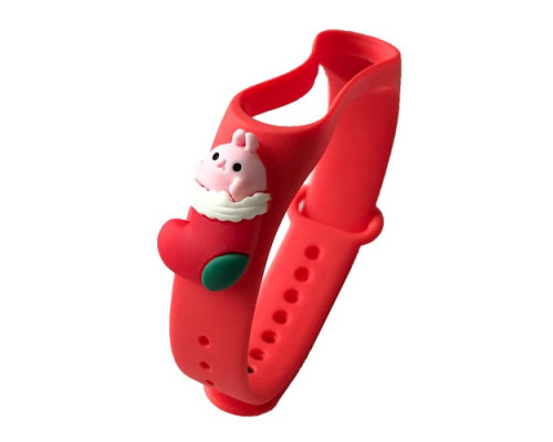 Ремінець для Xiaomi Mi Band 3/4 NEW YEAR Red Sock GIFT mag-2000001363119100887
