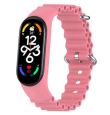 Ремінець для Xiaomi Mi Band 3/4/5/6/7 Ocean band Pink mag-2000001450055103785