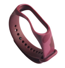Ремінець для Xiaomi Mi Band 5/6/7 Camouflage Marsala-pink mag-2000001531075105880