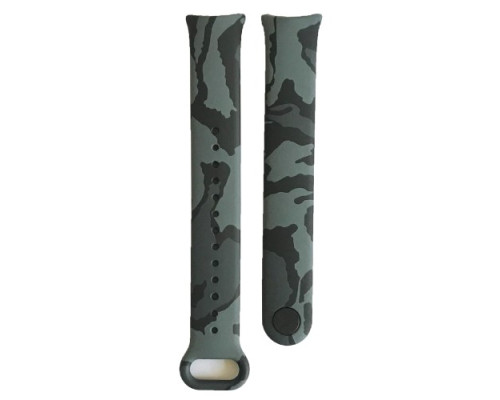 Ремінець для Xiaomi Mi Band 8/9/10 Camouflage Black-grey mag-2000001531204142108