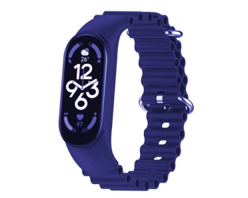 Ремінець для Xiaomi Mi Band 3/4/5/6/7 Ocean band Midnight blue mag-2000001450062103786