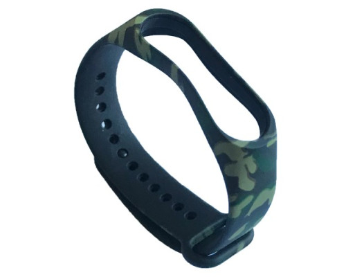 Ремінець для Xiaomi Mi Band 5/6/7 Camouflage Black-green 2 mag-2000001531082105881