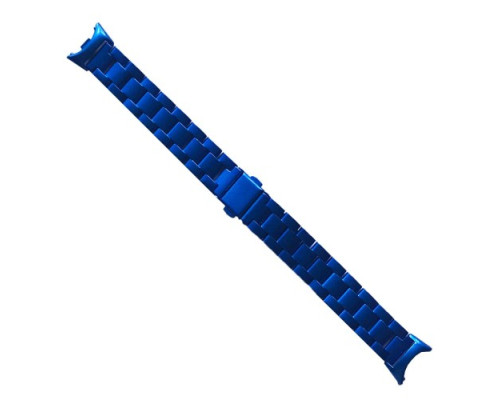 Ремінець для Xiaomi Mi Band 8/9/10 3-BEAD METAL BAND Blue mag-2000001604380139992