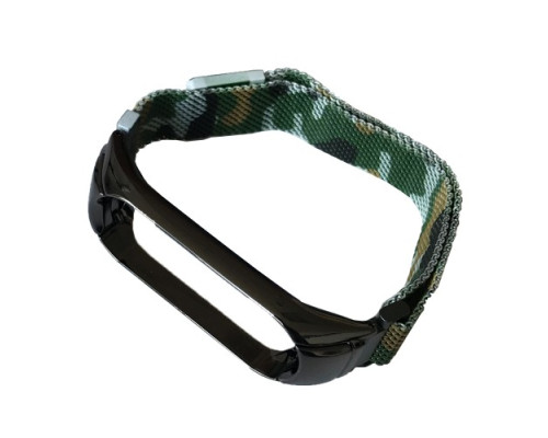 Ремінець для Xiaomi Mi Band 3/4/5/6 Milanese Loop Camouflage Green 1 mag-200000121594423510