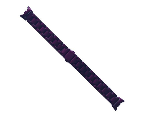 Ремінець для Xiaomi Mi Band 8/9/10 3-BEAD METAL BAND Purple mag-2000001604397139993