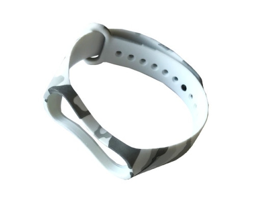 Ремінець для Xiaomi Mi Band 3/4 Camouflage White-grey mag-200000121756623664