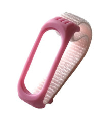 Ремінець для Xiaomi Mi Band 3/4/5 Nylon+Silicone Light pink mag-20000012366664931