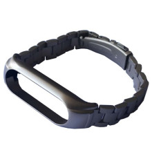 Ремінець для Xiaomi Mi Band 3/4/5/6 3-BEAD METAL BAND Gold mag-2000001604328139985