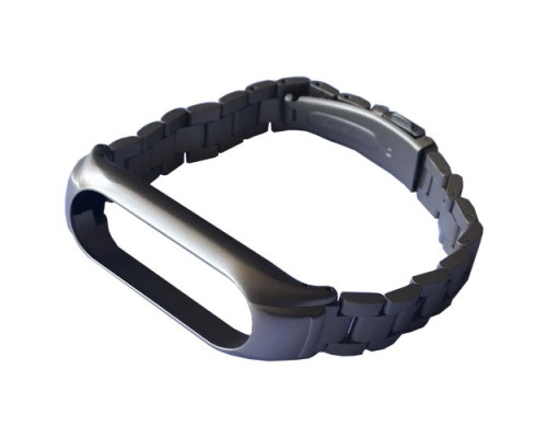 Ремінець для Xiaomi Mi Band 3/4/5/6 3-BEAD METAL BAND Gold mag-2000001604328139985