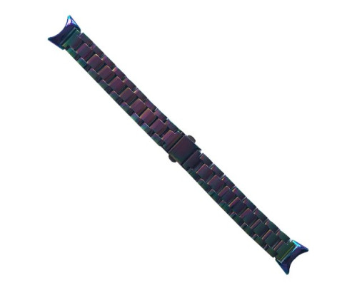 Ремінець для Xiaomi Mi Band 8/9/10 3-BEAD METAL BAND Oil rainbow mag-2000001604410139995