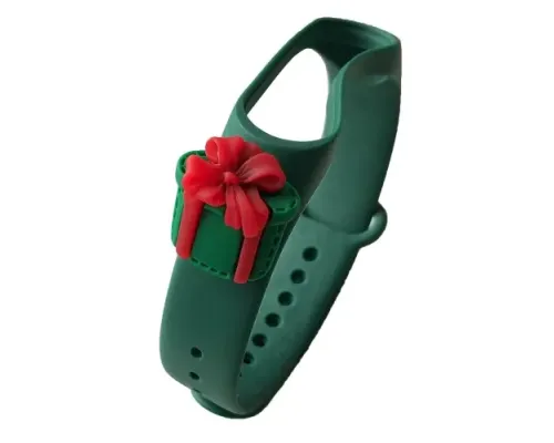 Ремінець для Xiaomi Mi Band 3/4 NEW YEAR Green Gift mag-2000001363034147127