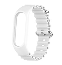 Ремінець для Xiaomi Mi Band 3/4/5/6/7 Ocean band White mag-2000001449998103780