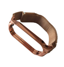 Ремінець для Xiaomi Mi Band 3/4/5/6 Milanese Loop Beige gold mag-2000001469644104407