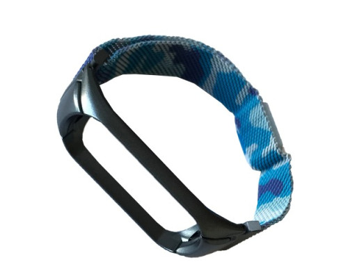 Ремінець для Xiaomi Mi Band 7 Milanese Loop Camouflage blue mag-2000001472224104621