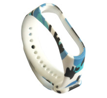 Ремінець для Xiaomi Mi Band 3/4 Camouflage Black-blue-white mag-2000001531020105875
