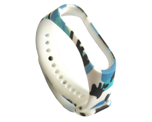 Ремінець для Xiaomi Mi Band 3/4 Camouflage Black-blue-white mag-2000001531020105875
