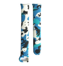 Ремінець для Xiaomi Mi Band 8/9/10 Camouflage Black-blue-white mag-2000001531143142103