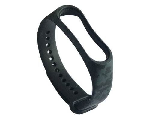 Ремінець для Xiaomi Mi Band 3/4 Camouflage Black-dark grey mag-2000001532096105913