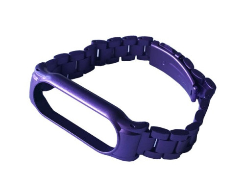 Ремінець для Xiaomi Mi Band 3/4/5/6 3-BEAD METAL BAND Glycine mag-2000001604335139986