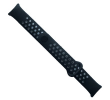 Ремінець для Xiaomi Mi Band 8/9/10 Sport Black grey mag-2000001607541141285