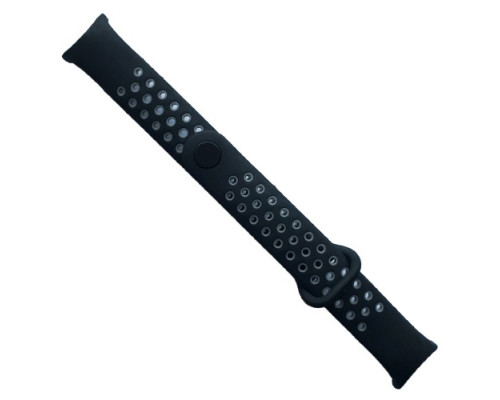 Ремінець для Xiaomi Mi Band 8/9/10 Sport Black grey mag-2000001607541141285