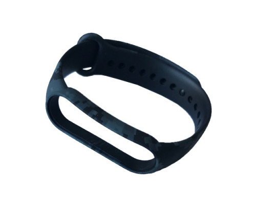 Ремінець для Xiaomi Mi Band 5/6/7 Camouflage PIXEL Black-grey mag-20000012381035003