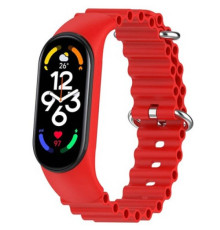 Ремінець для Xiaomi Mi Band 3/4/5/6/7 Ocean band Red mag-2000001450017103781