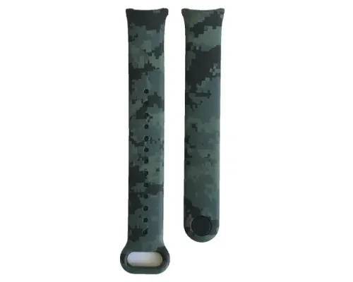 Ремінець для Xiaomi Mi Band 8/9 Camouflage PIXEL BLACK ARMY mag-2000001531136144767