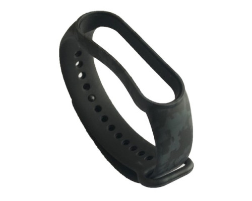 Ремінець для Xiaomi Mi Band 5/6/7 Camouflage Black-dark grey mag-2000001532102105914