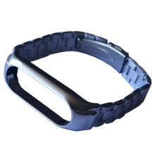 Ремінець для Xiaomi Mi Band 3/4/5/6 3-BEAD METAL BAND Silver mag-2000001604243139977